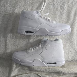 Nike Flight Legacy Men's Triple White Sneakers BQ4212-101 Brand New